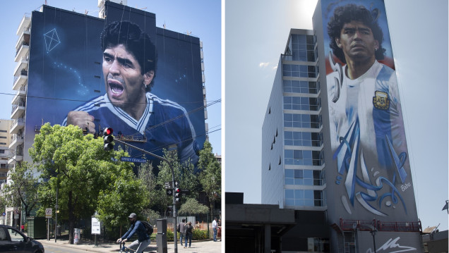 imagen Murales gigantes para homenajear a Maradona serán íconos de Buenos Aires