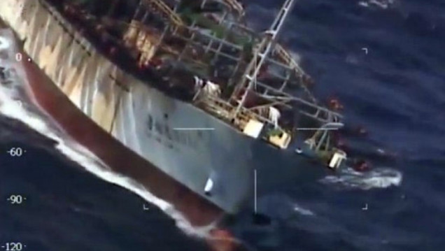 imagen China expresó preocupación por el hundimiento del pesquero en Chubut