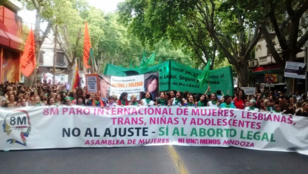 imagen #8M: La proclama de las mujeres en Mendoza 