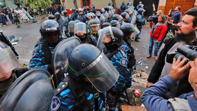 imagen Tras el desalojo en Pepsico, la CGT marcha contra Macri