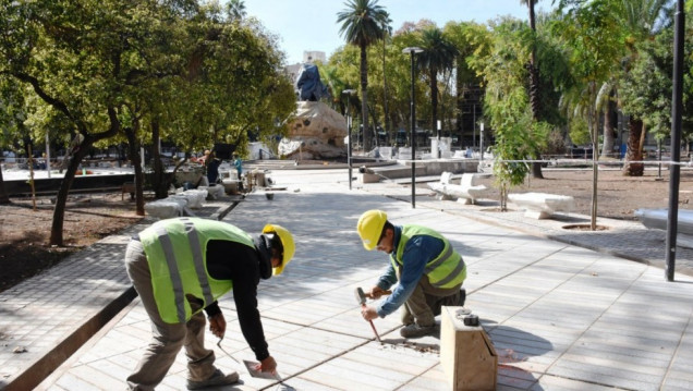 imagen La plaza San Martín será inaugurada el 25 de mayo