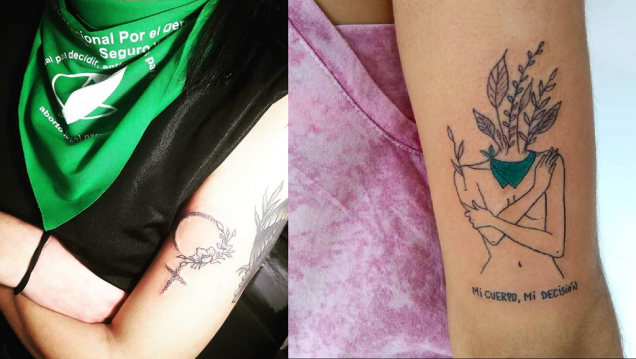 imagen Este año creció la demanda de tatuajes feministas