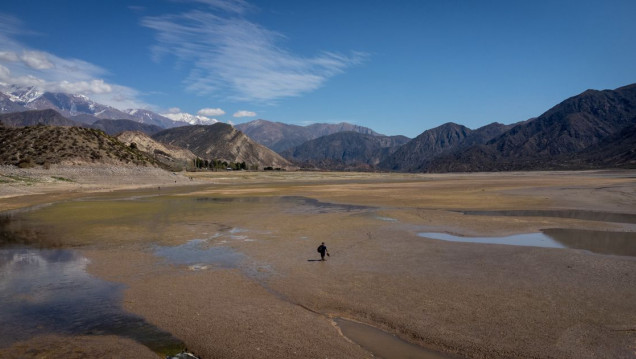 imagen Sequía severa: la reserva del dique Potrerillos es la más baja de su historia