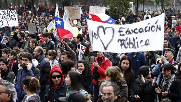 imagen El movimiento estudiantil chileno volvió a copar las calles