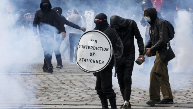 imagen Francia: novena protesta sindical por la reforma laboral