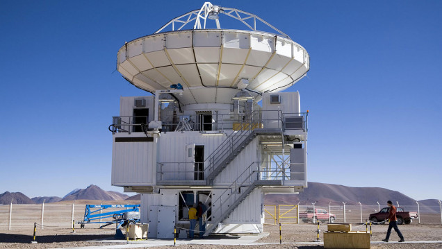 imagen Llegó al país una antena astronómica que estudiará el universo