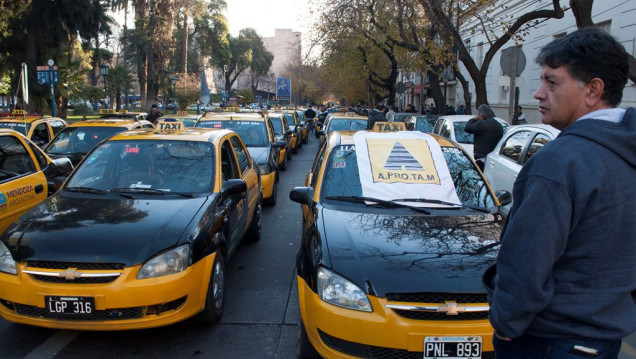 imagen Taxistas se manifestaron en contra de la Ley de Movilidad