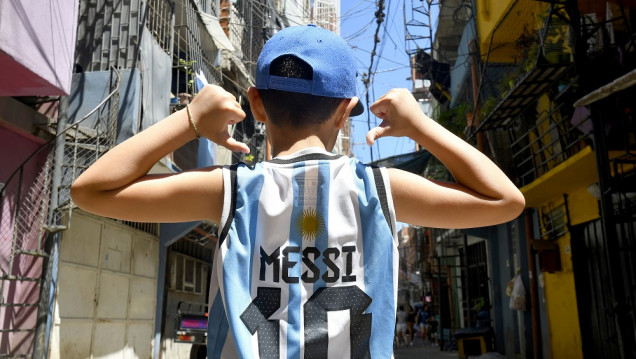 imagen "Vi a Messi" se convirtió en la principal tendencia durante la caravana de La Scaloneta