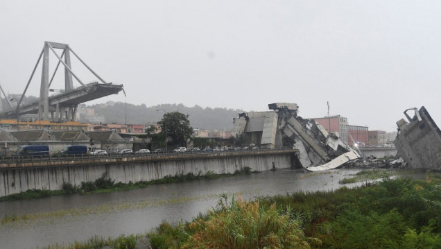 imagen Se derrumbó un puente en Italia: 22 muertos