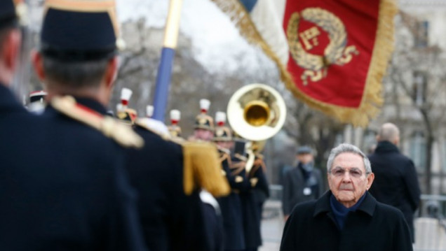 imagen El presidente de Cuba inició su visita de Estado a Francia
