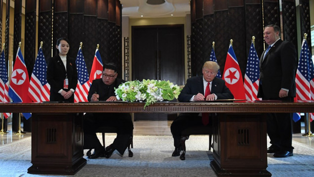 imagen Kim Jong Un se compromete a una "desnuclearización completa"
