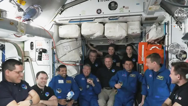 imagen Los astronautas de la misión SpaceX Dragon llegaron a la Estación Espacial Internacional 