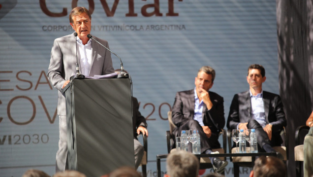 imagen Suarez comprometió al Gobierno nacional a cumplir con su palabra de ayudar a productores vitivinícolas