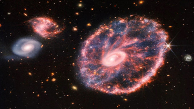 imagen El telescopio James Webb revela una imagen sin precedentes de la Galaxia Cartwheel