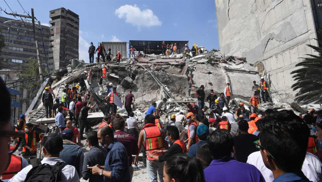 imagen Decenas de muertos por un terremoto de 7,1 grados en México