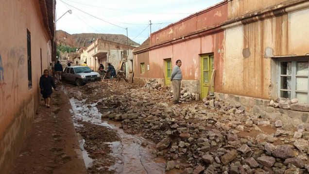 imagen Evalúan los daños en las más de 100 viviendas afectadas por el alud en Tilcara