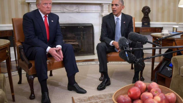 imagen Trump acusó a Obama de entorpecer la transición presidencial