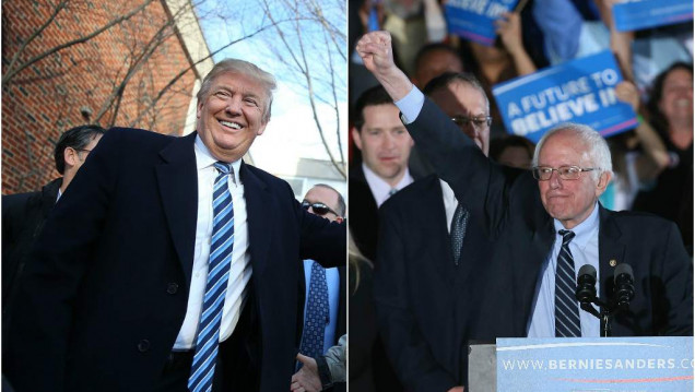 imagen Trump y Sanders se quedaron con la primaria de New Hampshire
