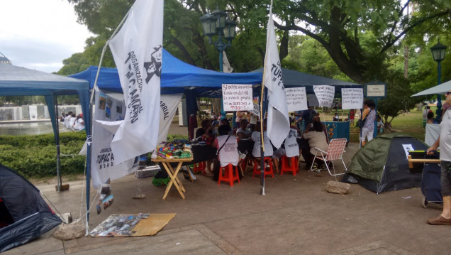 imagen Túpac Amaru de Mendoza acampa en apoyo a Milagro Sala