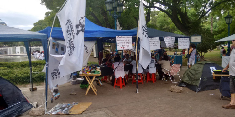 Túpac Amaru de Mendoza acampa en apoyo a Milagro Sala