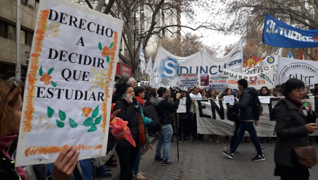imagen El reclamo universitario cruzó todo el país y se sintió en Mendoza